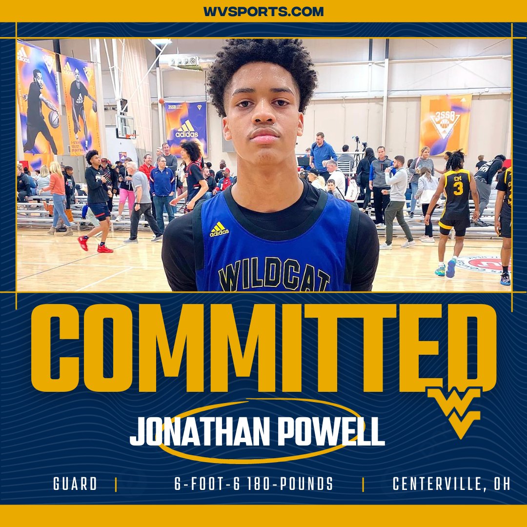 BREAKING: gowvu.us/qzd 

#WVU had landed a commitment from Ohio guard Jonathan Powell. He was previously signed to Xavier. #HailWV