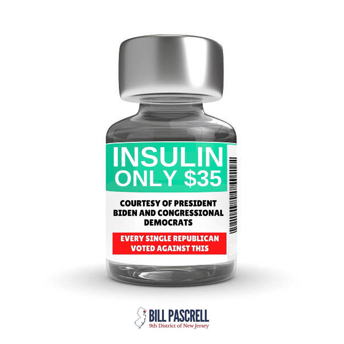 Regular reminder that when Democrats capped the price of insulin at $35 for millions every single republican in Congress voted no and told millions of Americans to drop dead
