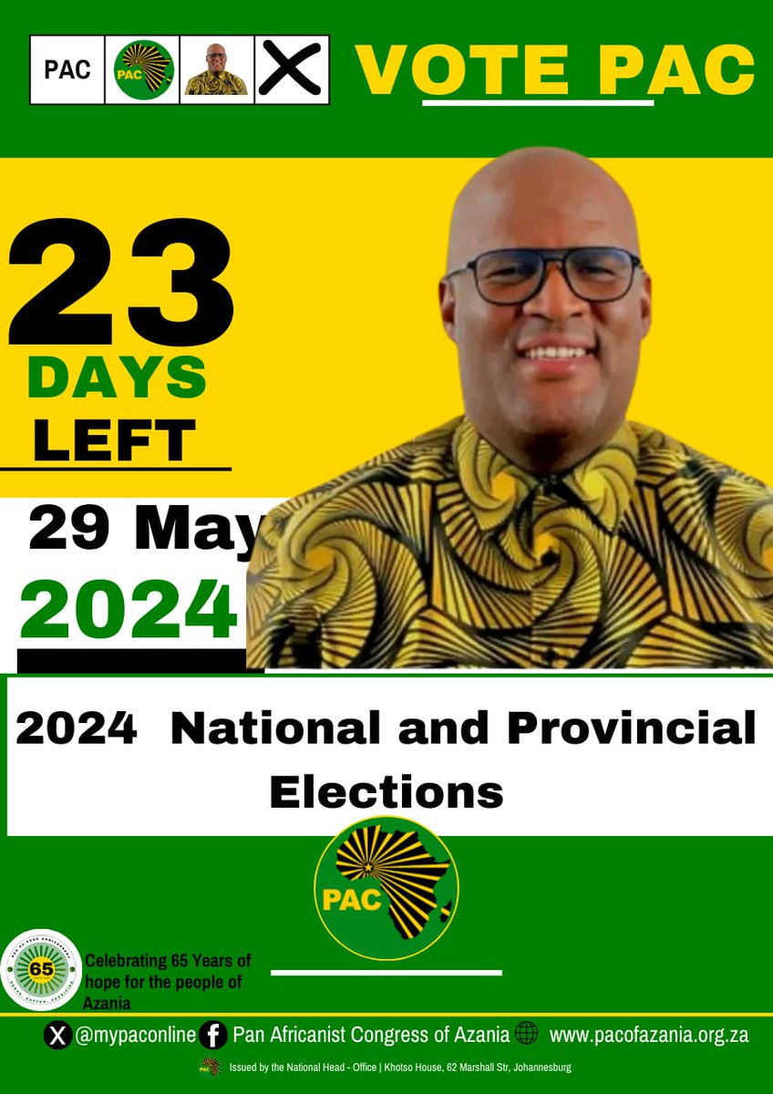 On 29 May 2024, please vote PAC in all three ballot papers. 1st Ballot: #VotePAC ❎ 2nd Ballot: #VotePAC ❎ 3rd Ballot: #VotePAC ❎ Let's shape our future together! #Vote2024 #OurLandOurLegacy #VotePAC