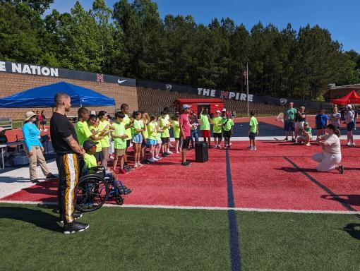 It was an amazing day at <a href="/FultonCoSchools/">FultonCountySchools</a> Special Olympics Spring Games! Over 200 awesome athletes competed in dashes and throwing events! Awesome job organizing the events and thank you <a href="/Coach_J_Porter/">Josh Porter</a> for the wonderful photos! #SpecialOlympicsGeorgia #SOGA #ChooseToInclude