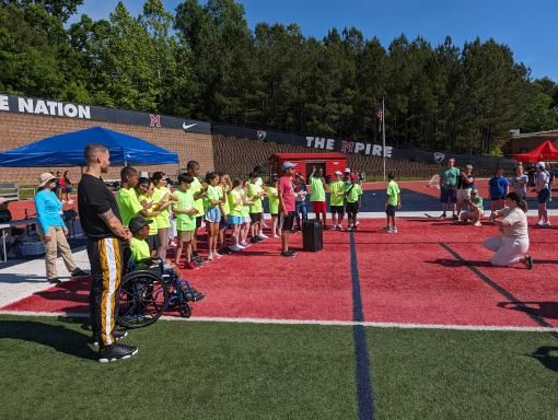 It was an amazing day at @FultonCoSchools Special Olympics Spring Games! Over 200 awesome athletes competed in dashes and throwing events! Awesome job organizing the events and thank you @Coach_J_Porter for the wonderful photos! #SpecialOlympicsGeorgia #SOGA #ChooseToInclude