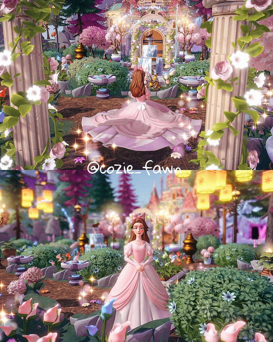 Belle’s romantic garden 🌸 #ddlv @DisneyDLV