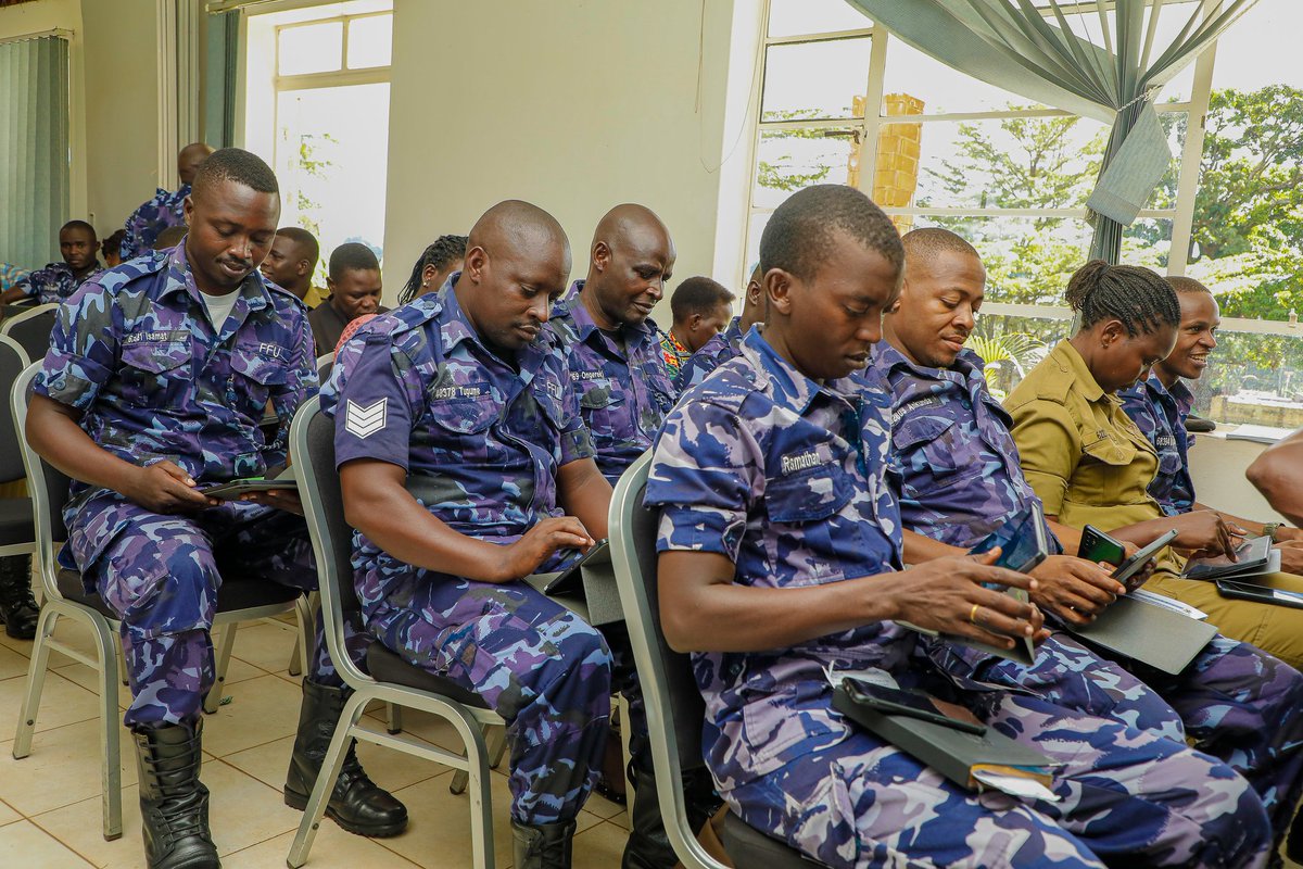 PoliceUg's tweet photo. Day 7 of Training Police Officers who will enumerate in Police Facilities during National Population and Housing Census 2024(NPHC 2024). 
#NPHC24
The training is being conducted at UNAFRI offices in Naguru. https://t.co/Id2VT2LDze