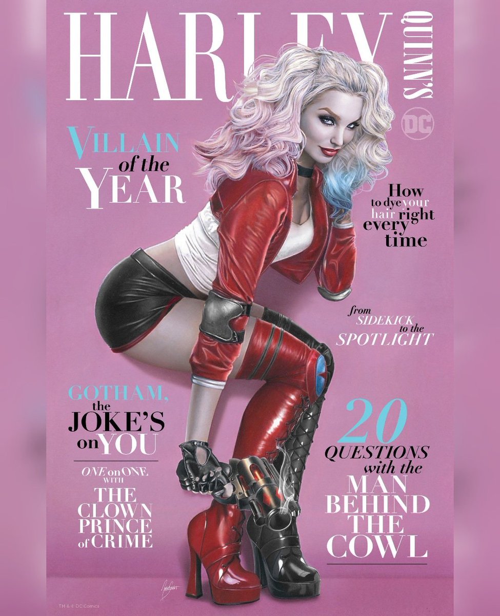 Harley Quinn's Villain of the Year variant cover by Natali Sanders