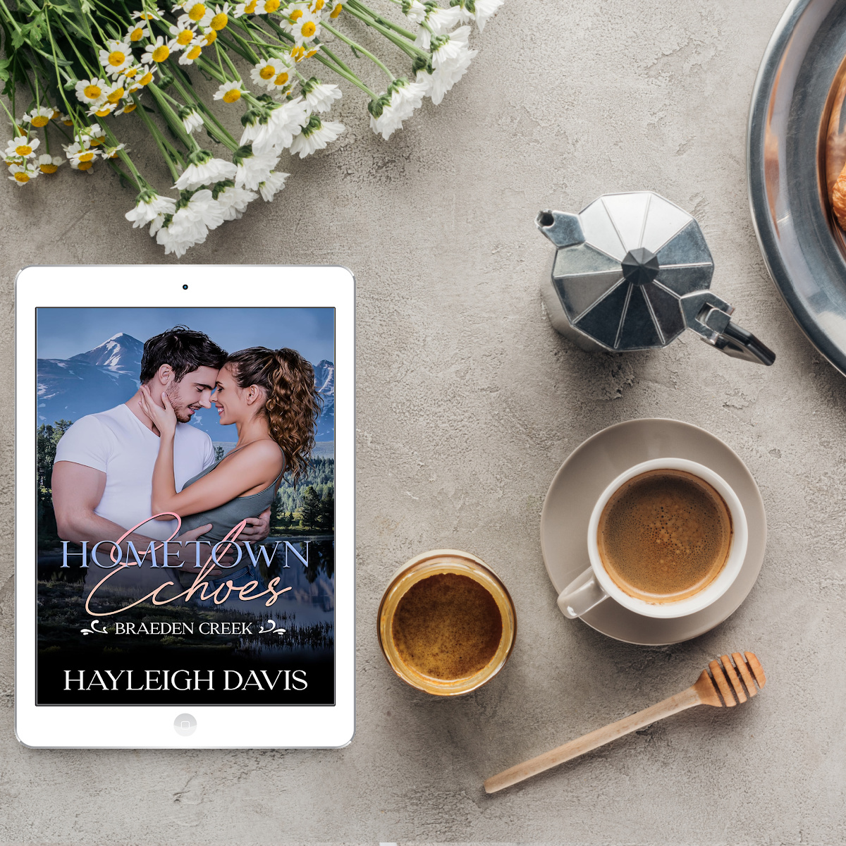 SMALL TOWN ROMANCE FANS: HEADS UP! Hometown Echoes is sweet, spicy, and suspenseful. Grab this new release by Hayleigh Davis today! Universal: geni.us/HometownEchoes #booklaunch #newbooks #hometownechoes #braedencreek #romancenovels #romancebooks @ElleWoodsPR #1852MEDIA