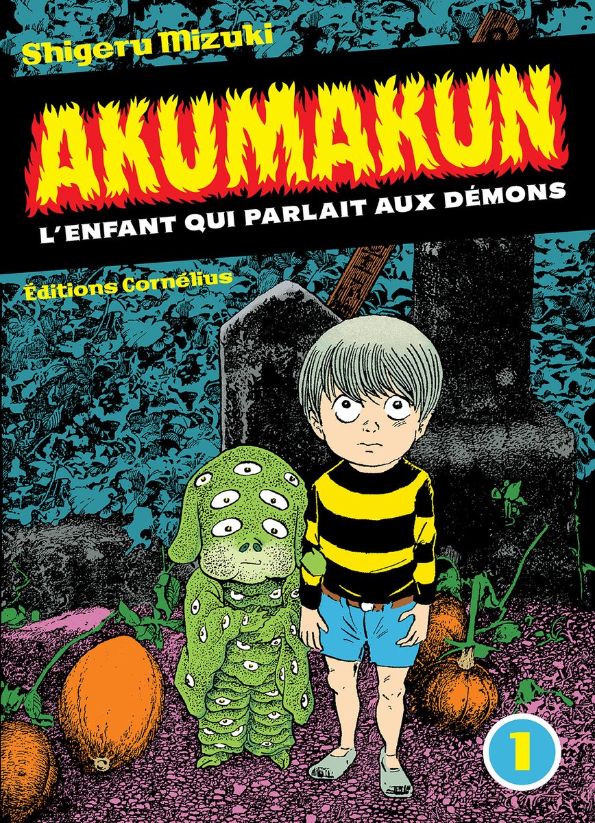 😈AKUMAKUN😈
On vous dévoile la couverture du premier tome de 'Akumakun' de #ShigeruMizuki qui paraîtra dans un mois ! Série culte au Japon, 'Akumakun' raconte les aventures d'un garçon surdoué capable d'invoquer des démons. Une œuvre emblématique et inédite de Shigeru Mizuki.