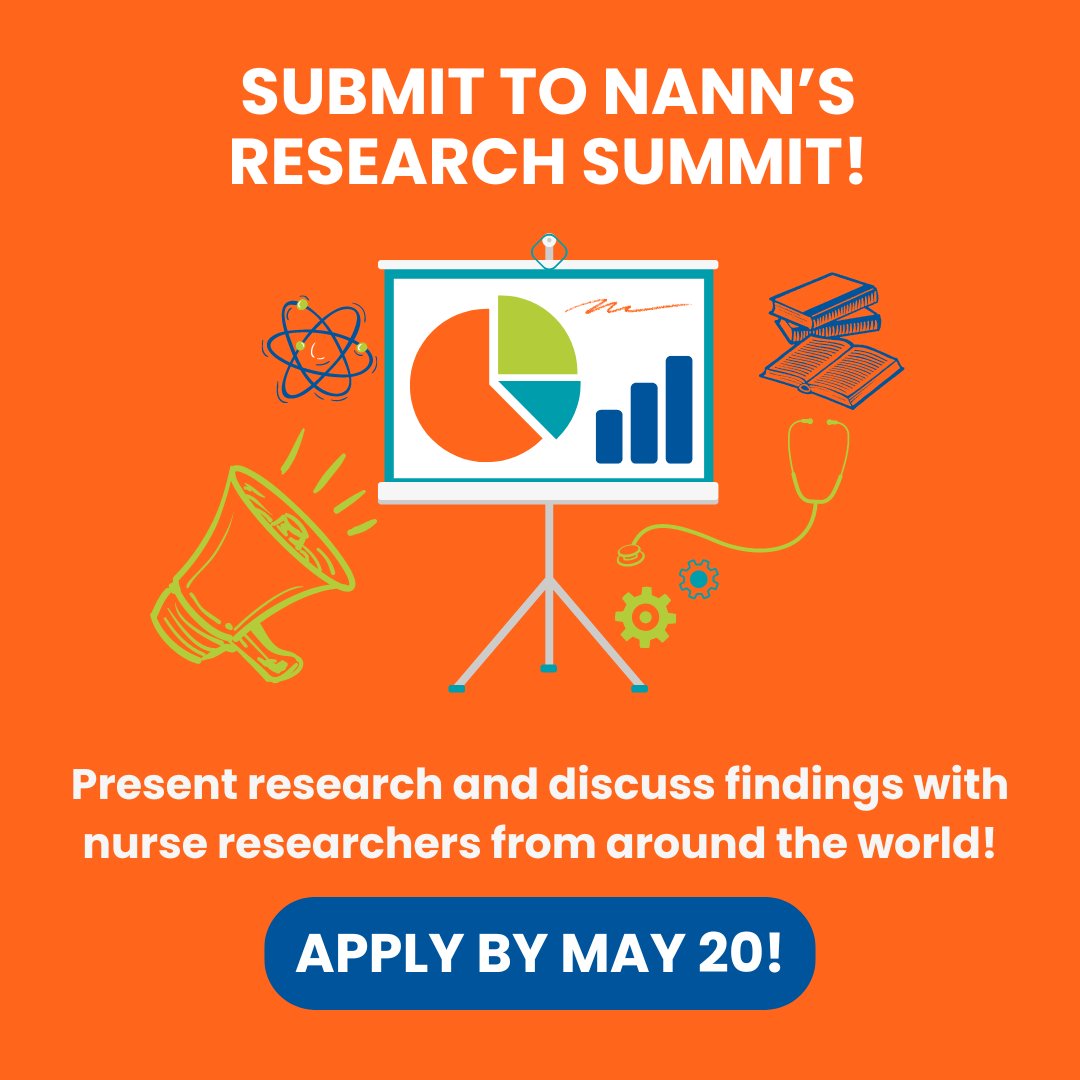 Don’t forget to apply for our Research Summit! Submit your research project, evidence-based practice project, or proposal for the chance to present just before the NANN 40th Annual Conference. Apply before May 20: bit.ly/49N8sJQ #neonatalnurses