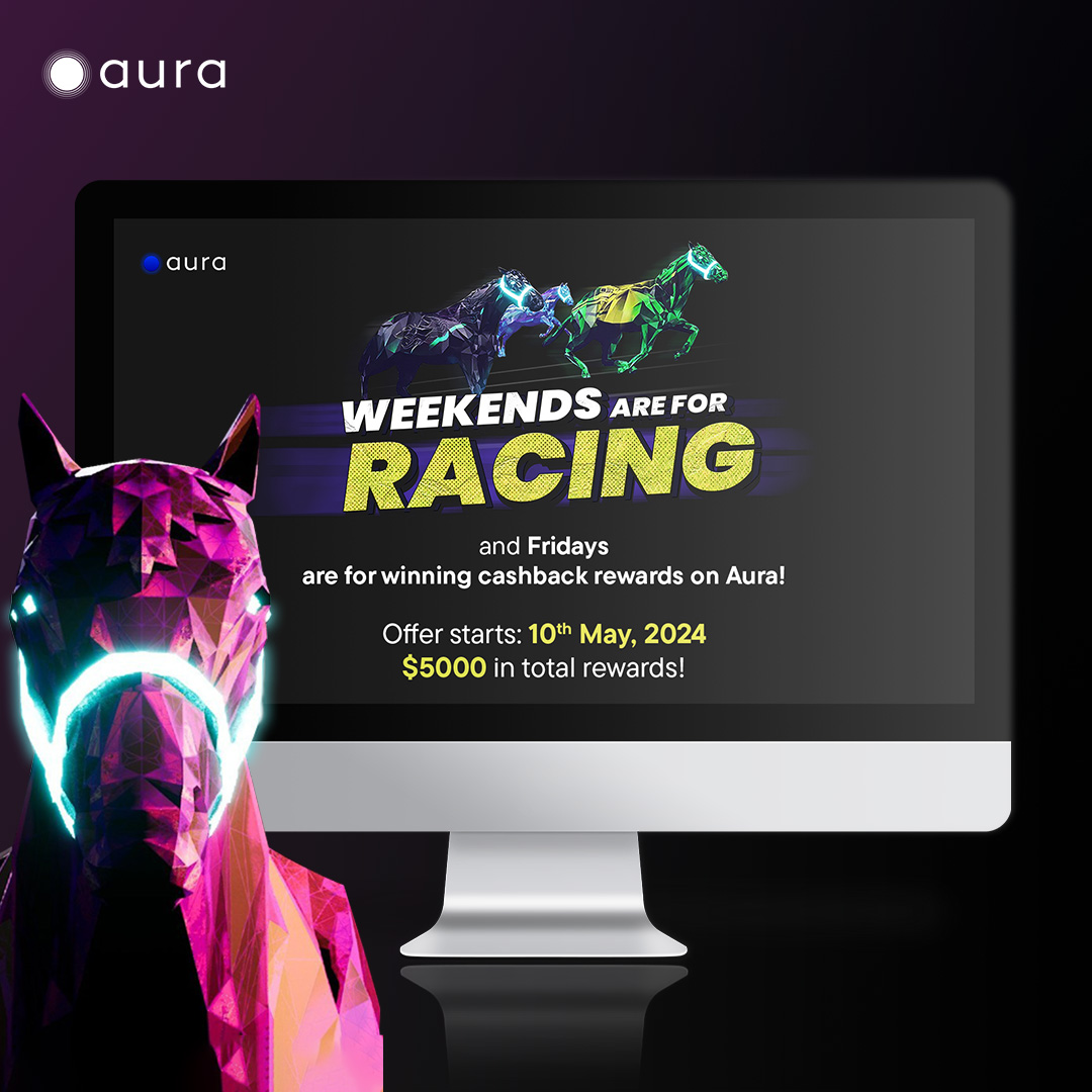 🎉 Exciting news, Zedheads! This May, we're kicking off every weekend with rewards! Make your @zed_run transactions on Aura every Friday and earn weekly cashback rewards. 💰 Get all the info here 👉 bit.ly/3Qy8jDw! #AuraRewards #ZedRun