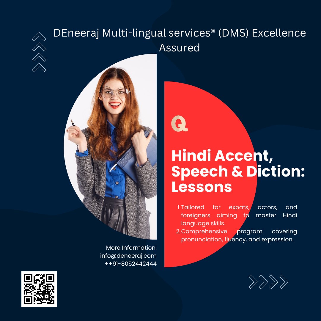 HINDI ACCENT, SPEECH & DICTION: LESSONS FOR EXPATS, ACTORS & FOREIGNERS Comprehensive program covering pronunciation, fluency, and expression. Emphasis on understanding Hindi phonetics, intonation patterns, and vocal nuances. youtube.com/shorts/awQfAUe… #HindiAccent #SpeechDiction