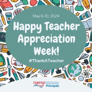 I'm starting my week with #ThankATeacher ENERGY for #TeacherAppreciationWeek #PrincipalsUNITED
@NAESP