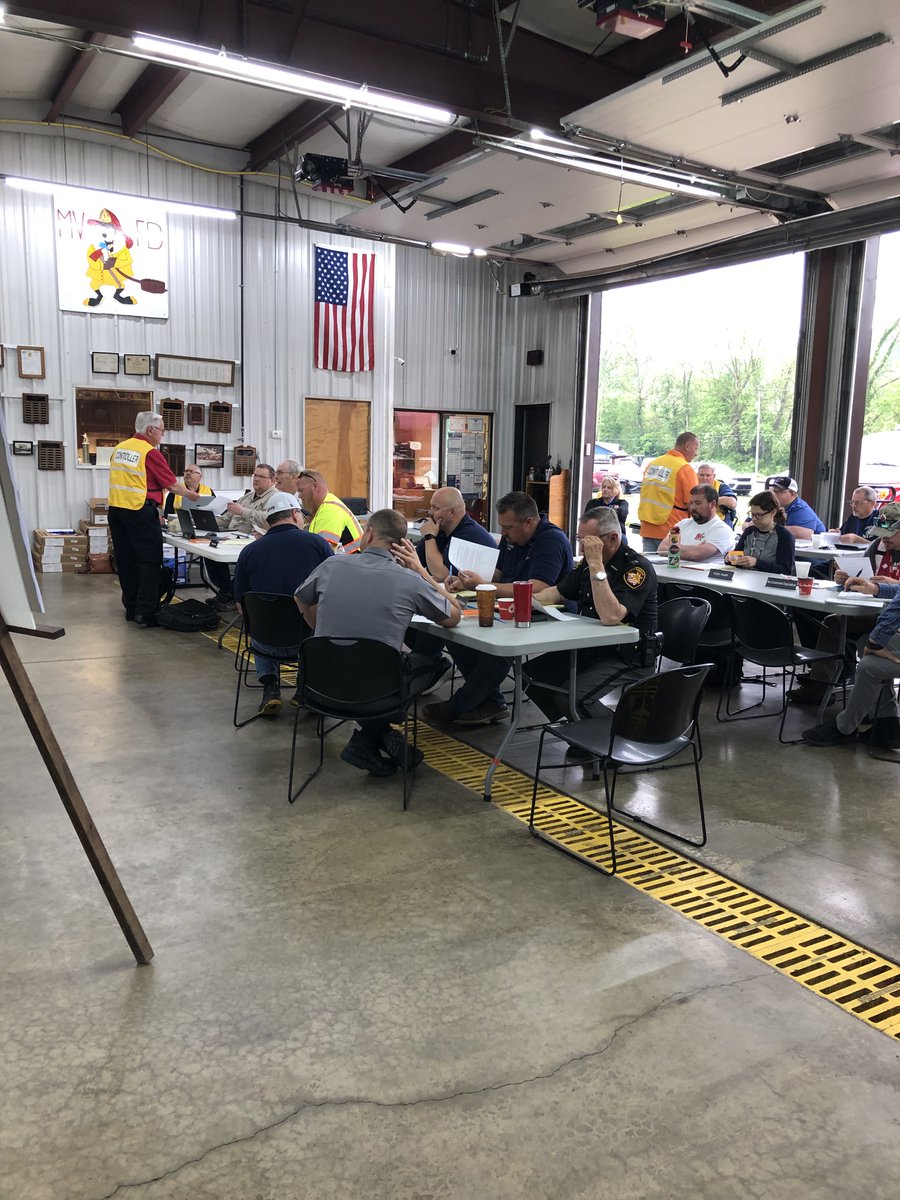 On Saturday, the Scioto County LEPC conducted a tabletop exercise involving tanker truck leaking anhydrous ammonia. Local first responders spent several hours Saturday discussing how they would respond. #SciotoLEPC #SciotoEMA #TabletopExercise