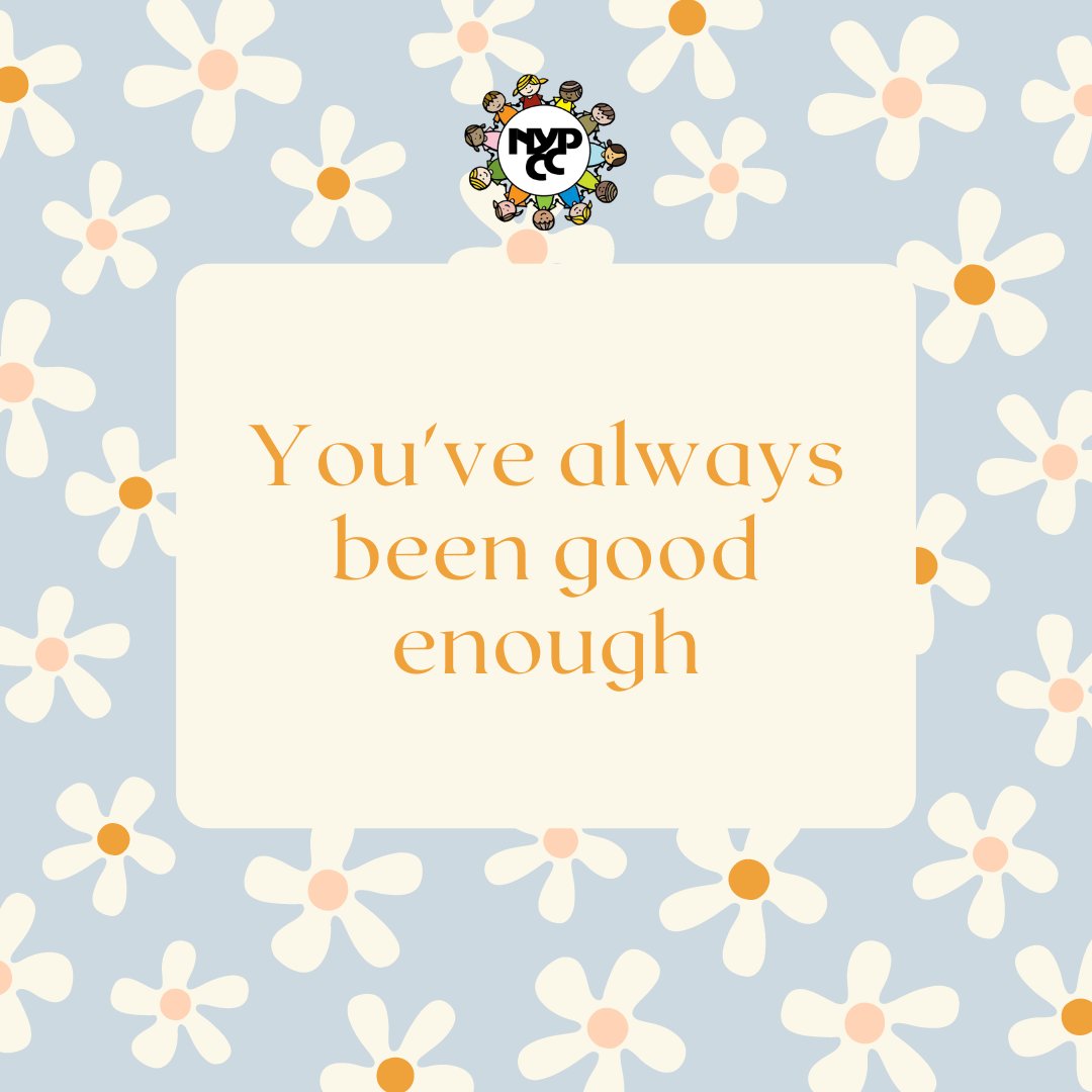 #MotivationalMonday #MondayMantra

'You've always been good enough' 🌼

#NYPCC #NYC #Wellness #MentalHealth