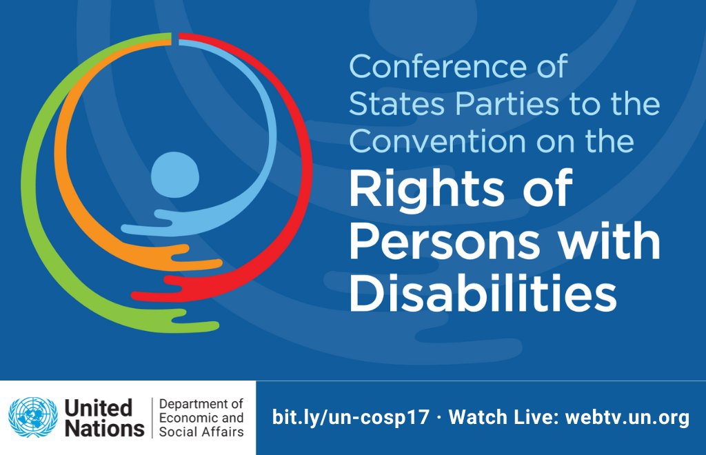📢 The 17th Conference of States Parties to the #CRPD is happening from 11-13 June @UN in NY! 🌐#COSP17 theme is 'Rethinking #disabilityinclusion in the current international juncture and ahead of the Summit of the Future'. ℹ️ bit.ly/un-cosp17 #EveryoneIncluded