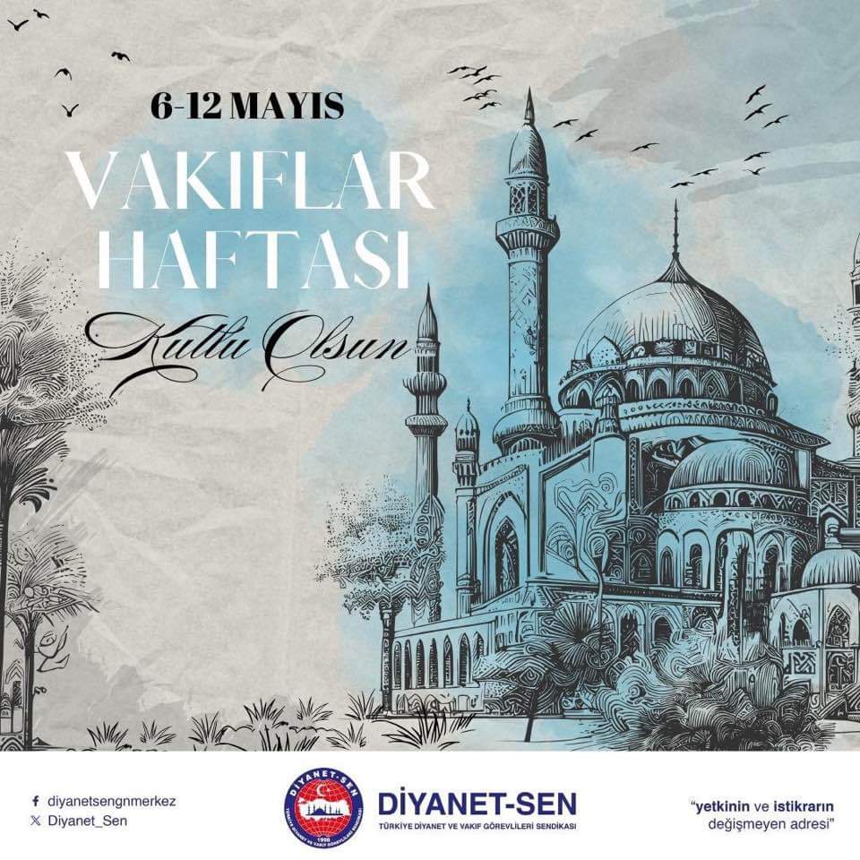 Dayanışma Geleneği ve Yardımlaşma Kültürümüzün En Güzel Örneği Tarihin Tanıkları Geleceğin Teminatı Vakıflarımızın “6-12 Mayıs Vakıf Haftasını” tebrik eder, bu kutlu mabet altında görev yapan vakıf çalışanlarımıza görevlerinde muvaffakiyetler dileriz. #VakıfHaftası #YüzüncüYıl