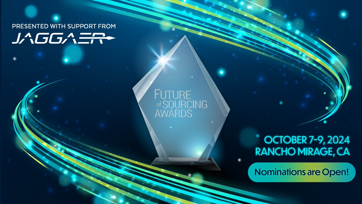 Ready to celebrate excellence in sourcing? The Future of Sourcing Awards is back! Nominate the organizations and individuals making waves in innovation, leadership, and transformation. Nominations are open: sig.pulse.ly/baidmm57v6