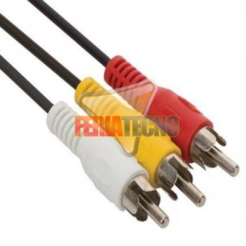 CABLE 3 RCA A 3 RCA 5 MTS. CONECTOR BAÑO ORO, a solo $3490 #mercadolibre #chile #santiago #laflorida #oferta #venta #despacho #felizLunes feriatecno.com/cables/487-cab… FB facebook.com/feriatecno-cl #PedroAguirreCerda