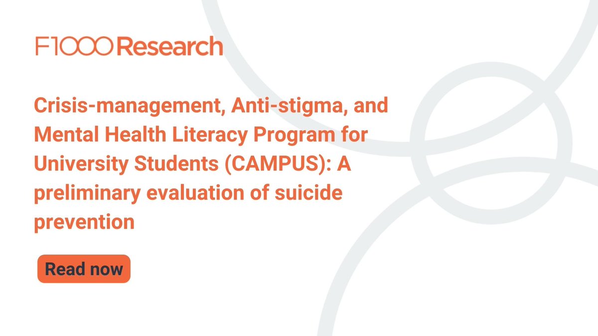 A study from @HGU_intl and @UNIV_TSUKUBA_EN evaluates the efficacy of the Crisis-management, Anti-stigma, Mental health literacy Program for University Students (CAMPUS) for reducing risk factors and promoting of preventative behaviors. Read the article: spr.ly/6012jRblw