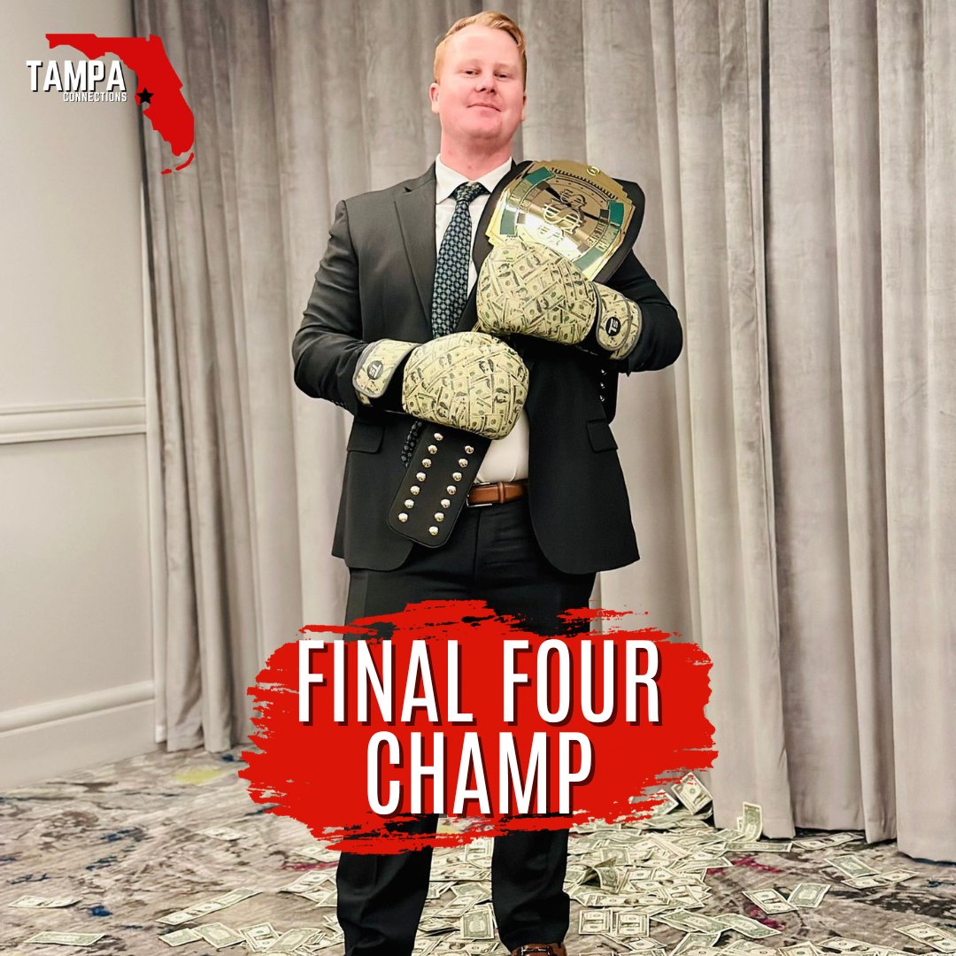 Congratulations to Preston Plotke, our Final Four Champ! 🏆🎉 Your hard work and dedication have paid off, and we couldn't be prouder! #FinalFourChamp #TeamPreston #TampaCityConnections #hardworkpaysoff #congrats #congratulations #dedication