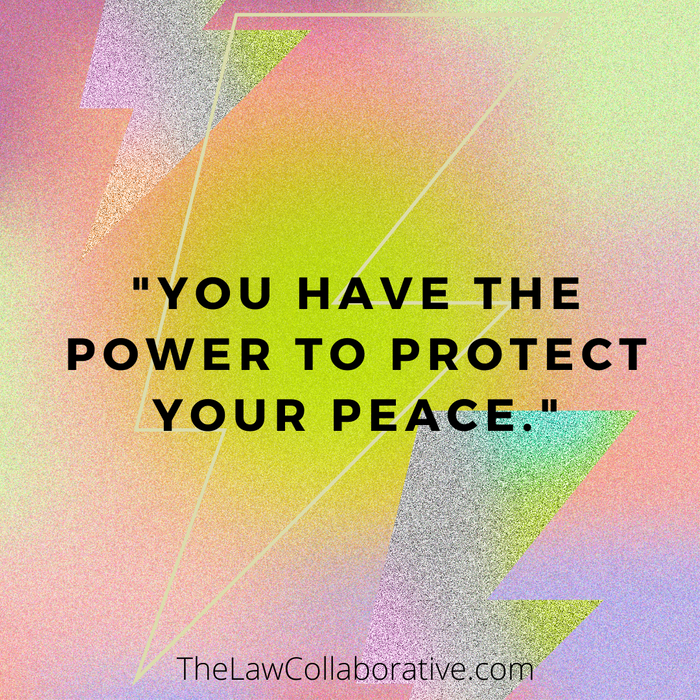 You have the power to protect your peace. 

#divorce #divorceadvice #collaborativedivorce