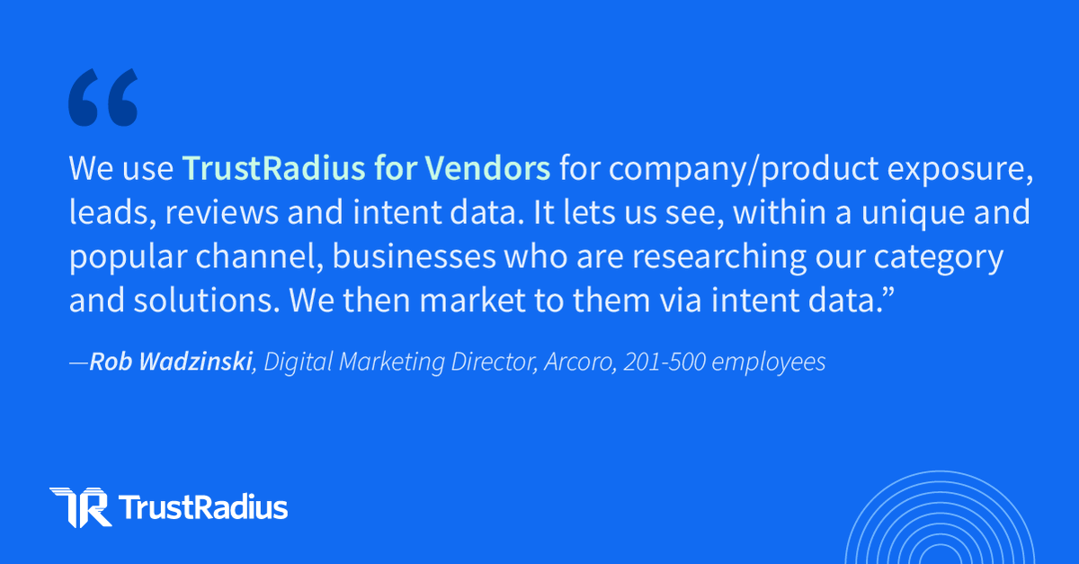 #DownstreamIntentData from TrustRadius helps vendors accelerate deal cycles—especially when used with the new TrustRadius-@ZoomInfo integration.

🔍 Discover how vendors are saving on costs and influencing open opportunities in our #CustomerStories: bit.ly/44oQaxB