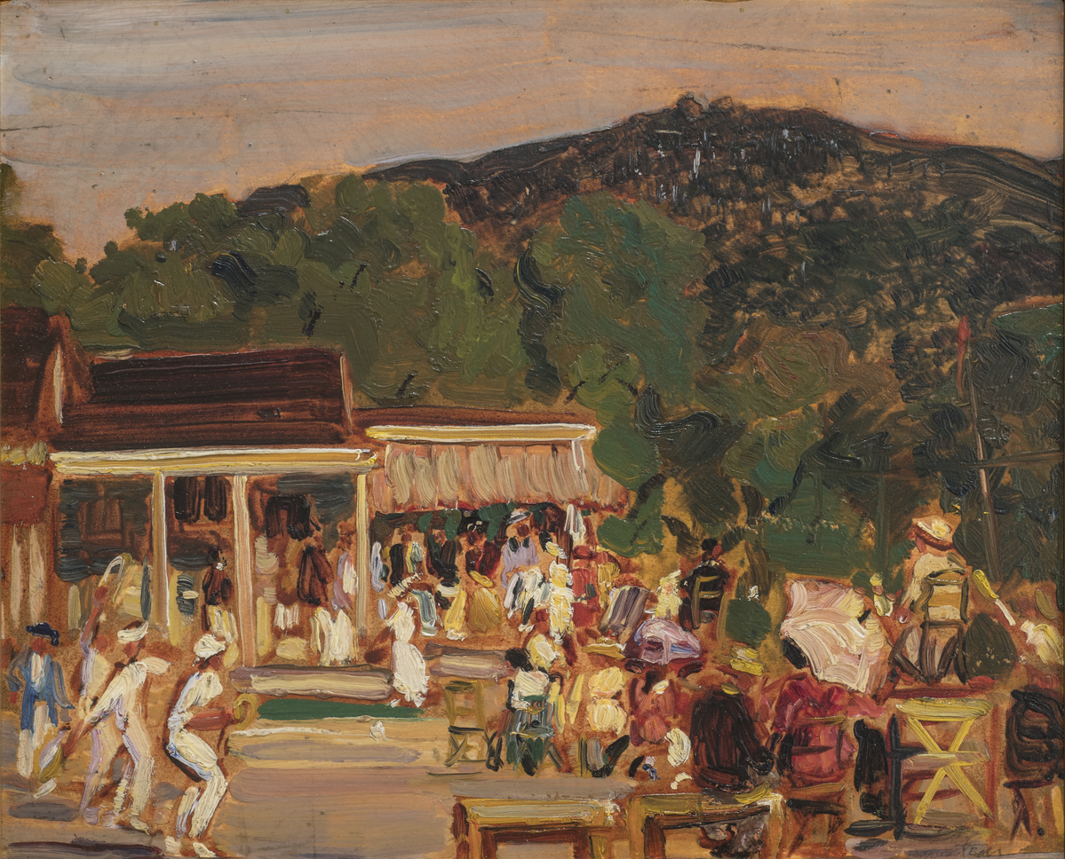 In honor of #JewishAmericanHeritageMonth, we are highlighting Theresa Bernstein! Throughout her career, Bernstein touched on major subject matters of the time, including themes surrounding her Jewish heritage. Artwork credit: Theresa Ferber Bernstein, “Tennis Tournament,” 1916