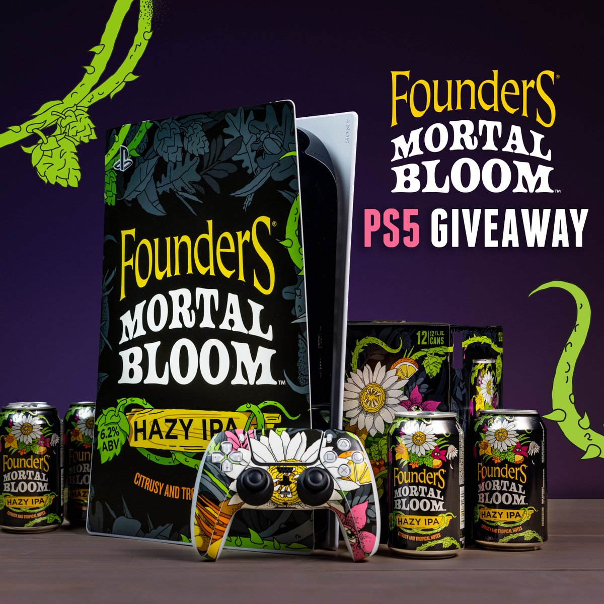 Mortal Bloom keeps life vibrant. To celebrate this delicious new beer we are giving you the chance to win a Mortal Bloom wrapped PlayStation 5! To enter, like, follow and tag a friend who keeps your life colorful! #MortalBloomGiveaway