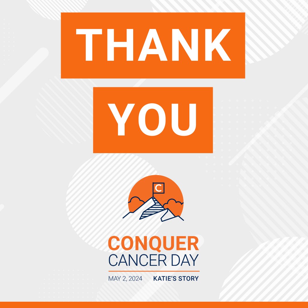 THANK YOU! Your commitment to our cause is truly inspiring. By standing with us on Conquer Cancer Day, you’ve demonstrated your unwavering dedication to advancing cancer research and fueling hope for a brighter future for people living with cancer. #ConquerCancerDay
