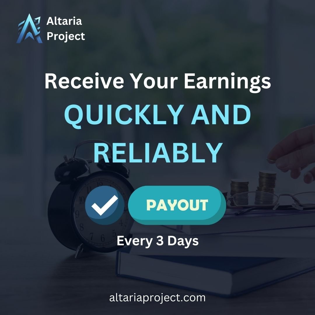 Receive your earnings quickly and reliably with Altaria Project! Thanks to our payout system every 3 days, you have control of your funds without having to wait weeks. Choose speed and freedom with Altaria. #AltariaProject #AffidablePages #trading #propfirm