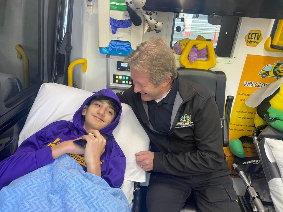 Meet our amazing friend, Hussein. Hussein recently journeyed home with his family after a few long weeks in Crumlin for surgery. After this journey, Hussein's Mam told us, ''As always, a huge thank you to BUMBLEance for getting us home safely with the wonderful Richie!''