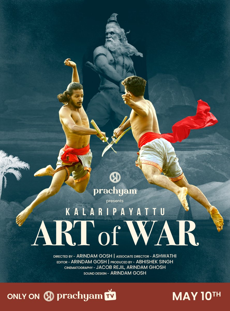 Martial Arts were given to the World by Bharat!

This Parashuram Jayanti, we are releasing 'Kalaripayattu: Art of War' - a slick documentary celebrating this Gift of Bharatiya Rishis to the World!

Releasing May 10

Exclusively on PrachyamTV🔥 (World's First Hindu OTT)

#Reclaim