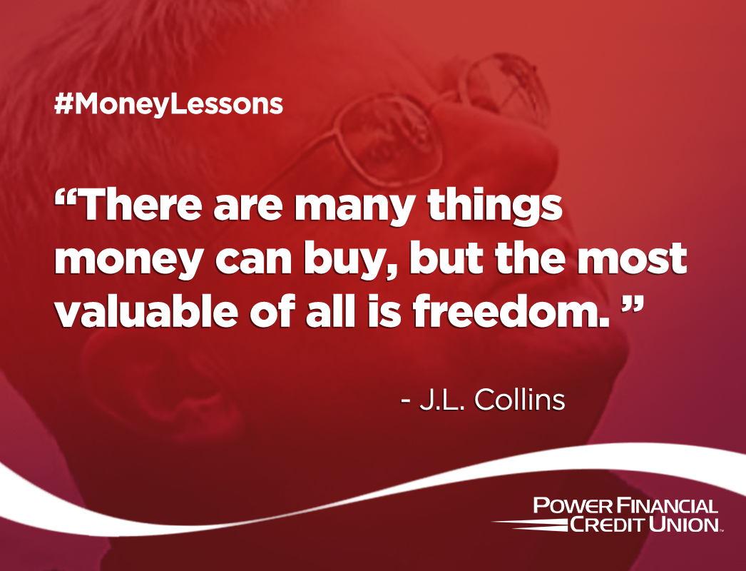 Yes, money is the means of buying you and your family’s needs and wants. But knowing how to properly manage and protect your money buys you the most valuable asset – freedom. #MoneyLessons #FinancialWellness