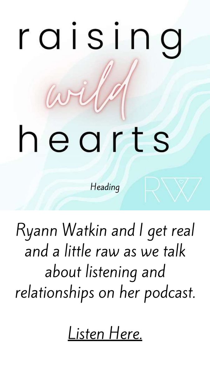 HOLDListener's tweet image. If you enjoy podcasts on communication and relationships, don't miss this one! Ryann Watkin and I go deep.

raisingwildhearts.buzzsprout.com/585529/1501186…

#RaisingWildHearts #podcast #Communication #parenting #listening