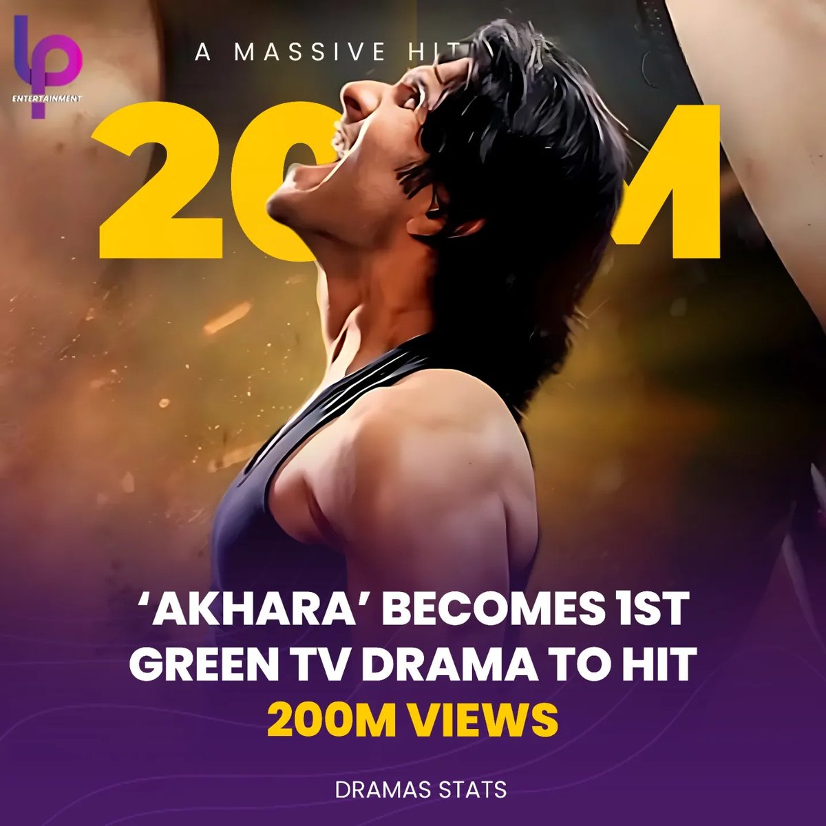 Akhara has surpassed another achievement. 🔥🔥
Becomes 1st Drama of Green Entertainment TV to hit 200M Views on YouTube, that too before completing its air time.
It's a massive hit. 👏
#AkharaDrama #GreenEntertainment #FerozeKhan #SonyaHussyn #LPEntertainment #ShamoonAbbasi