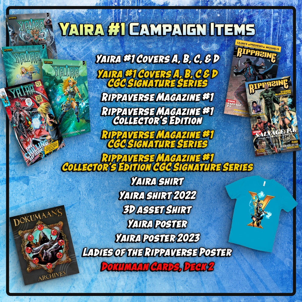 With our shipping rates improving, now's as good a time as any for international fans to get in on the Yaira #1 campaign! We've got a few weeks left and fulfillment is right around the corner, so scoop what you want FAST! Pre-order TODAY!