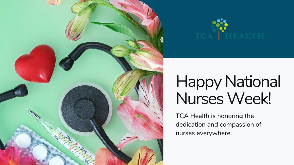 TCAHealth's tweet image. 🎉Happy National Nurse Week! 🎉
To all the incredible nurses at TCA Health and beyond: THANK YOU for your tireless dedication, compassionate care, and unwavering commitment to keeping our communities healthy and safe. 💙#NationalNurseWeek #TCACARES #ValueCHCs