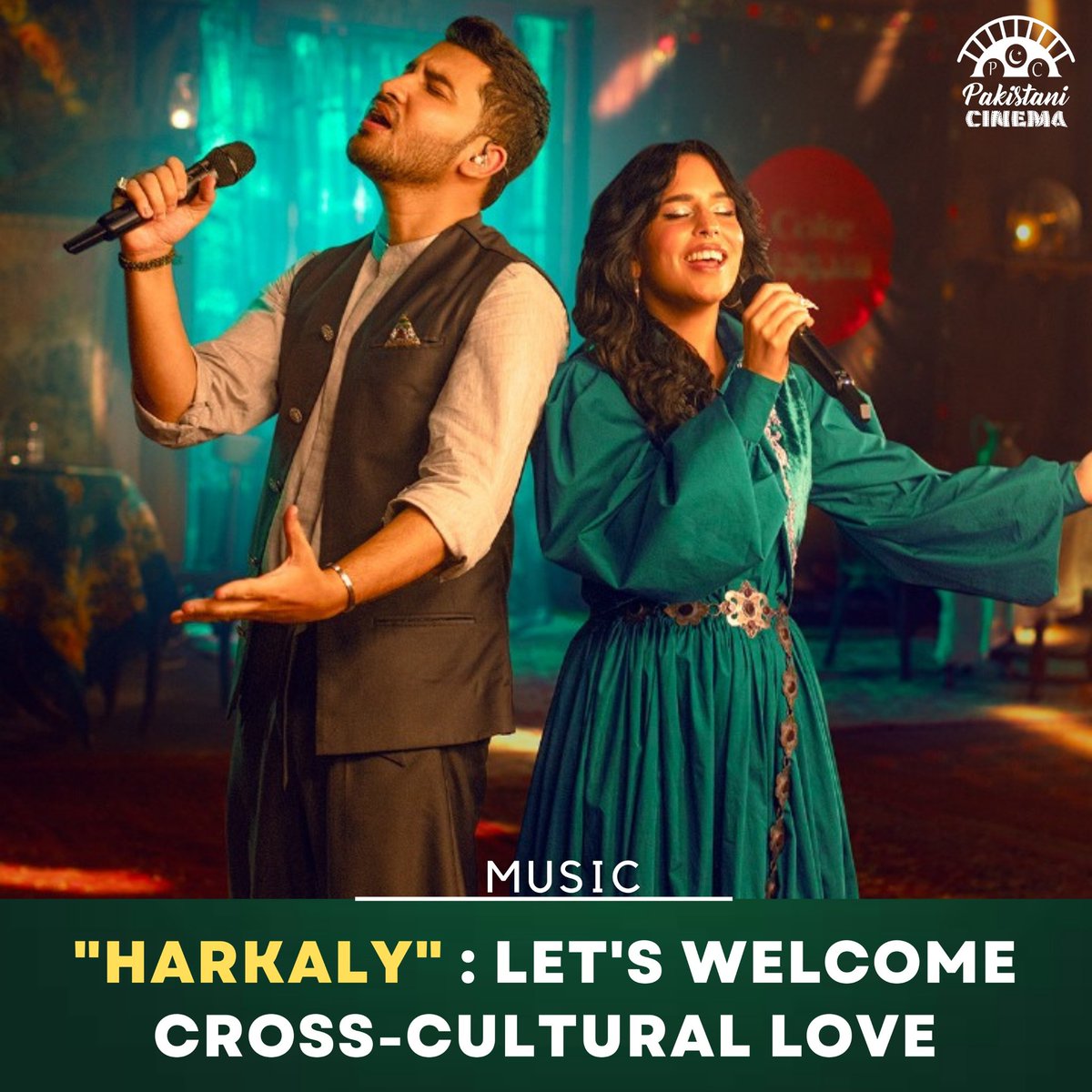 “#Harkalay” (Welcome) celebrates a kind of love that can survive and thrive despite linguistic and spatial barriers; love that transcends an ethnic identity. Read more here on the latest release by #CokeStudioPakistan : pakistanicinema.net/2024/05/06/har…