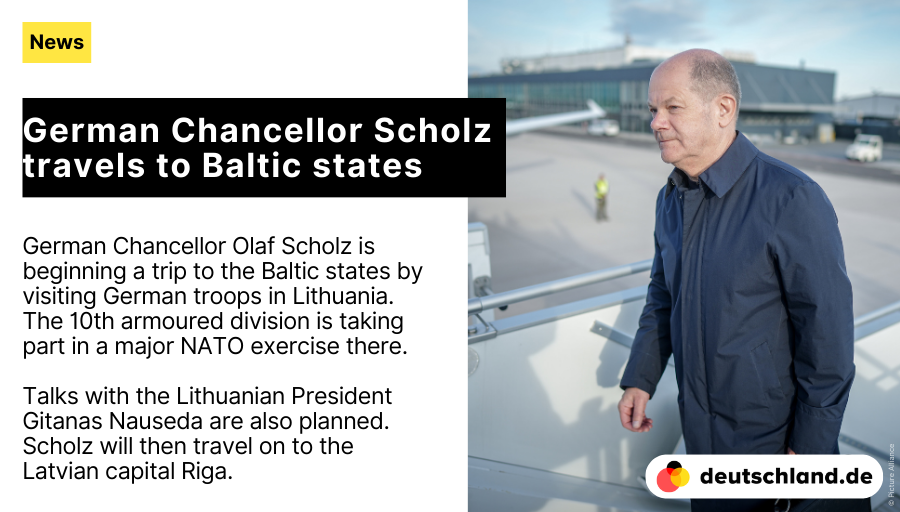 +++ German Chancellor Scholz travels to Baltic states 🇩🇪 Here you will find the most important information on Germany's #foreignpolicy and international relations. 👉 spkl.io/6016425zA #NewsDE #EU #easternexpansion #BrandenburgerTor #Europe