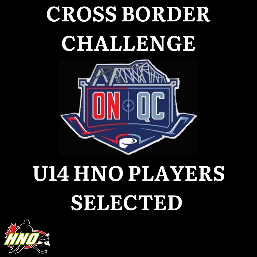 Hockey Northwestern Ontario is pleased to announce the U14 athletes that have been selected to take part in the upcoming Cross Border Challenge May 16-20 in Ottawa.

HNO website/URL's below for the full lists of players.

U14 Selections: hockeyhno.com/cross-border-c…

<a href="/HEOhockey/">Hockey Eastern Ontario</a>