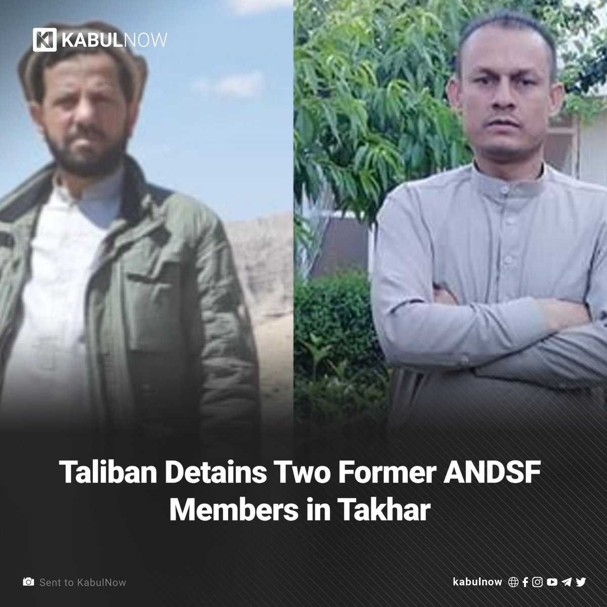 Local sources in northeastern Takhar province report that the Taliban has detained two members of the former Afghanistan National Defense and Security Forces (ANDSF) in the province.

Read more here: kabulnow.com/?p=35591