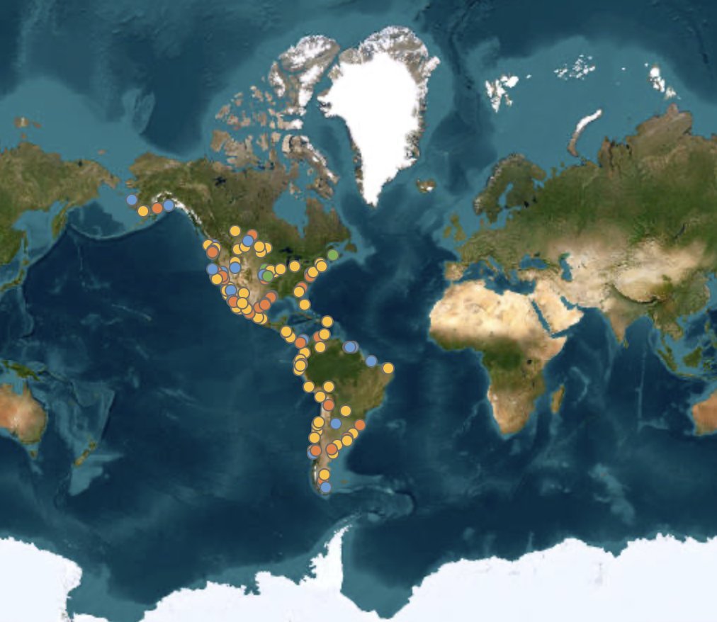 Consulte el Mapa de Sitios de la RHRAP/WHSRN para ver los 122 sitios en todo el hemisferio. whsrn.org/es/sitios-whsr…