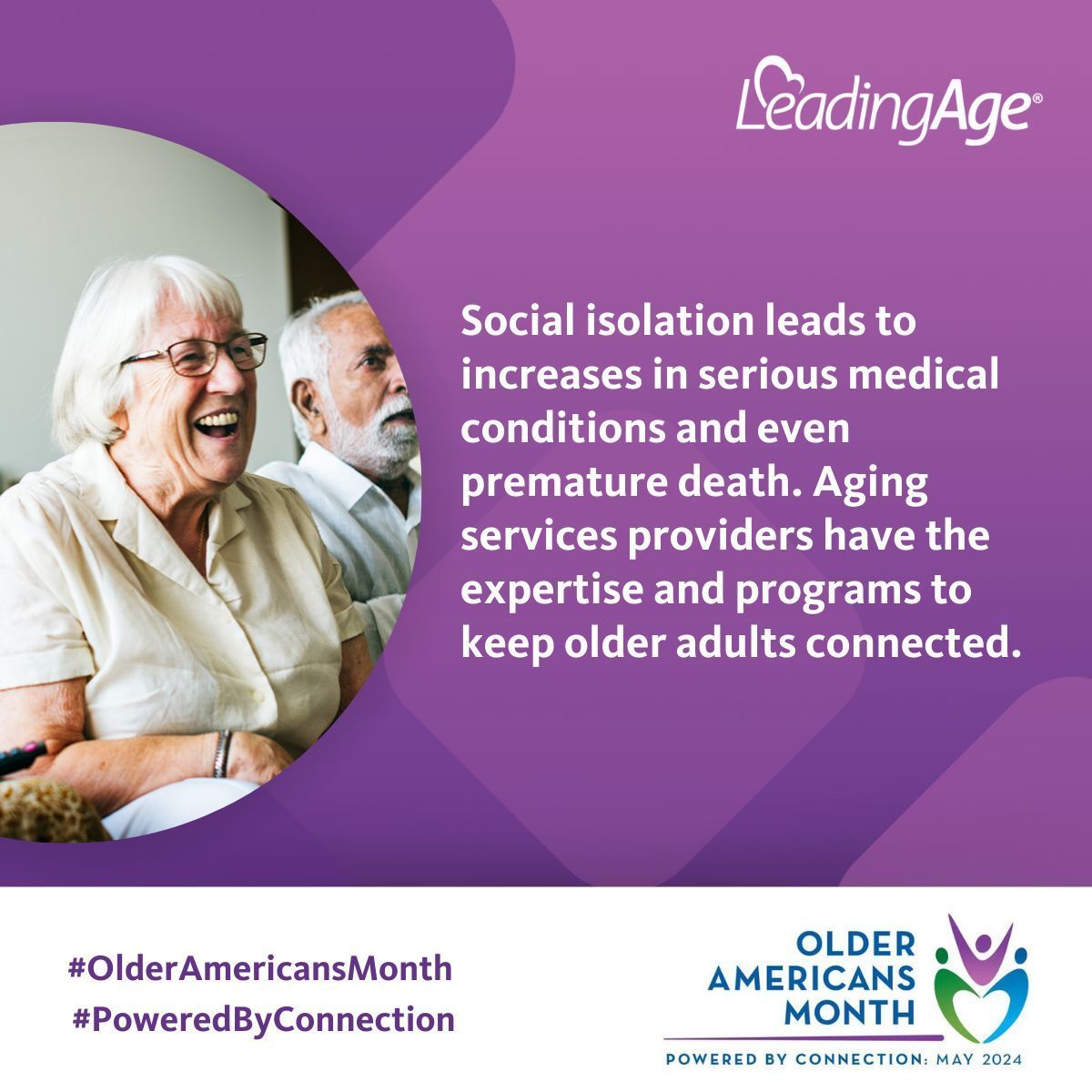 LeadingAge is #PoweredByConnection all year long. Are you part of a provider-specific Member Network or have you joined a Peer Group to connect with other professionals specializing in HR, technology, workforce, or other fields? buff.ly/3WiQADI #OlderAmericansMonth