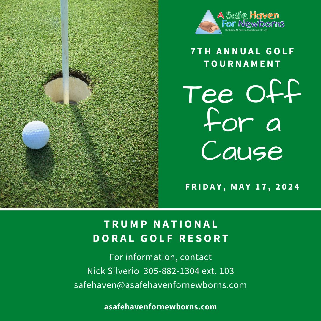 Make an Impact: Every swing, every putt, and every sponsorship contributes to our greater cause.
⛳️ Friday, May 17, 2024, Red Tiger Golf Course, 1 PM shot gun
➡️ Click here for more info/purchase sponsorship / tickets: asafehavenfornewborns.com/event/tee-off-…
#CharityGolfTournament #charitygolf