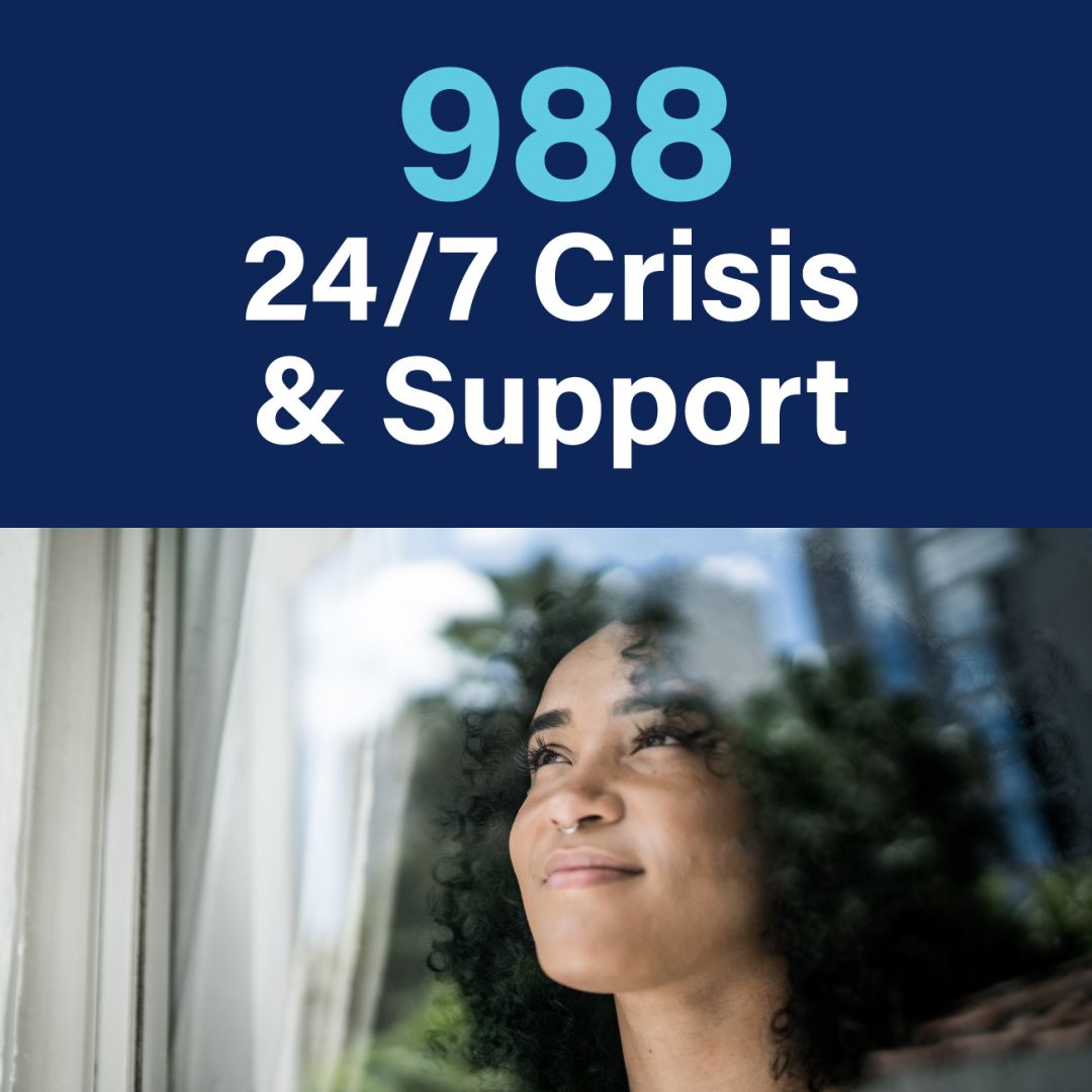 There is no need to suffer alone.

If you are feeling hopeless, depressed or having thoughts of harming yourself, make the call.

You will be connected to someone who can listen and help you get the mental health  services that you need.

#mentalhealthcare #community #prevention