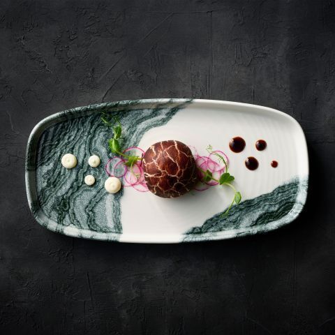New for Spring 2024, the Tide design is available in two colour ways, a dramatic Black and Gold. The range provides a premium canvas for sophisticated food presentation and is a reflection of the fluid and organic shapes found in coastal landscapes. foodcaredirect.com