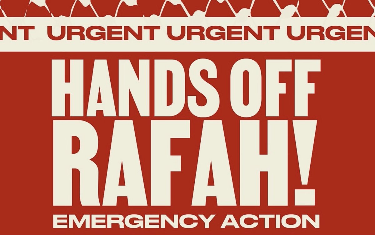 #ラファに手を出すな 
#HandsOffRafah 

#StopGenocideInGaza 
#FreePalestine   
#ceasefireNow
#StopEthnicCleansing