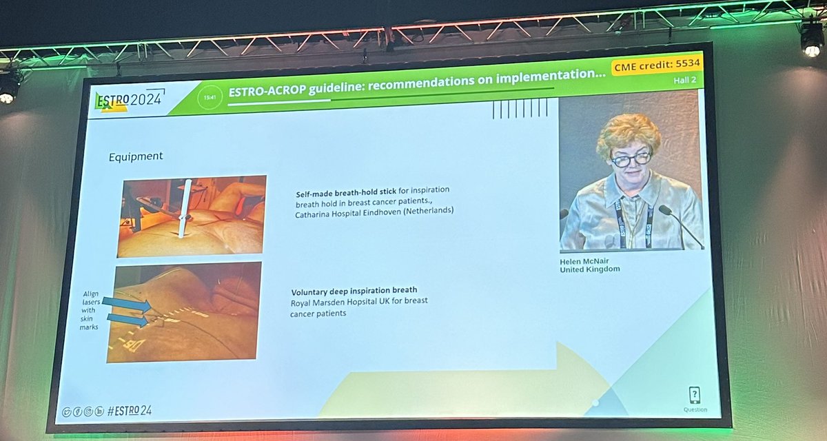 Fantastic presentation by @H_A_McNair on the ESTRO-ACROP guidelines on breath hold techniques in RT #ESTRO24 @RM_Radiotherapy