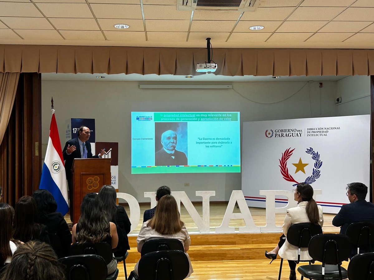 #ALINVESTVerdeDPI celebra hoy en Asunción, Paraguay el lanzamiento de AL-INVmentor Paraguay 🇵🇾 Es la primera parada en la gira promocional del programa de mentorías en #propiedadintelectual en los países del MERCOSUR: #ALINVmentor1 👉 Vea también: internationalipcooperation.eu/es/alinvest-pi…