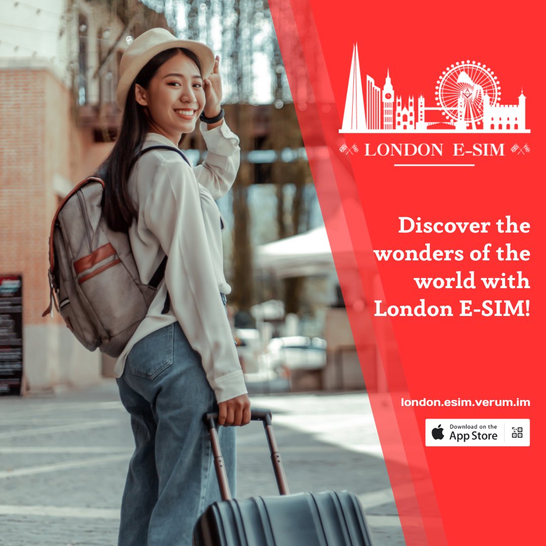 🌐 Stay connected with London E-SIM! Our app keeps you connected in over 150 countries worldwide. Wherever your journey takes you, stay connected with London E-SIM. 📱✈️ 

london.esim.verum.im

#LondonEsim #esim #travel #ConnectGlobally #ShareTheJourney