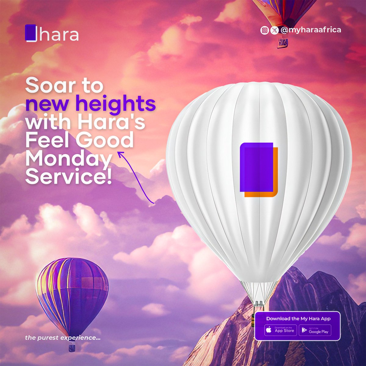 Soar to new heights with Hara's Feel Good Monday Service!

Elevate your mood and brighten your day with our seamless gift card trading platform.

Let's make Mondays magnificent together!
🎈✨

#ElevateWithHara #FeelGoodMonday #FeelHara #Hara