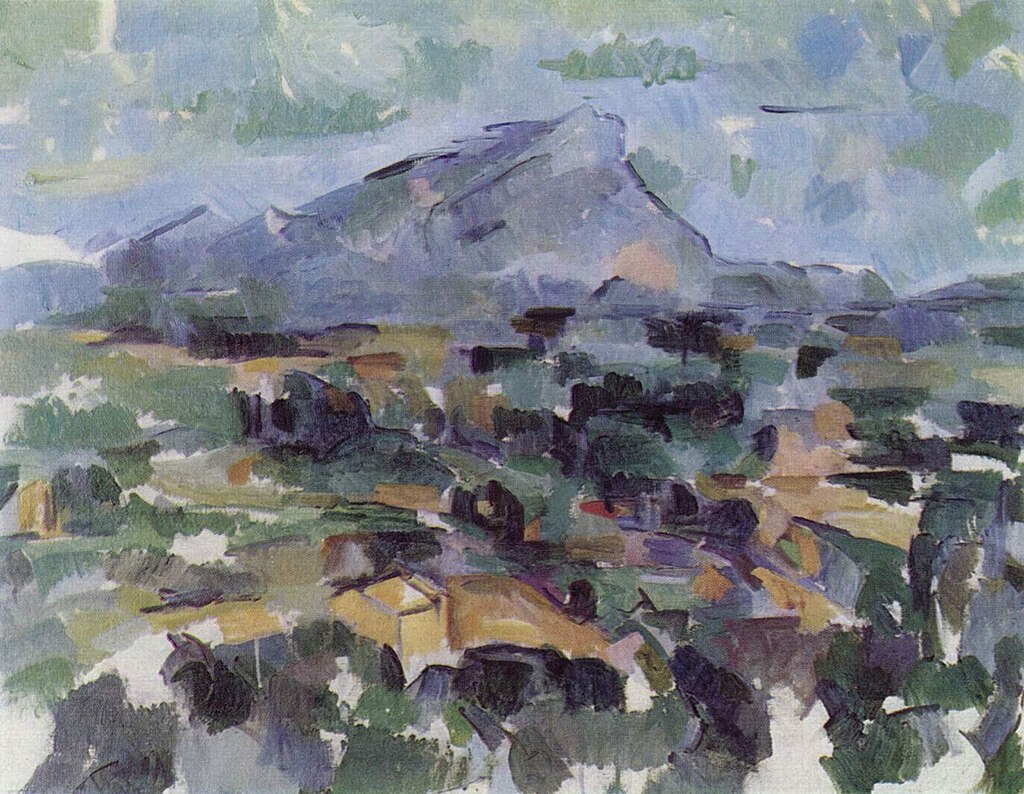 #BCarte “Desideroso di crescere suo figlio qui, alla luce della fertile Provenza, sotto l'ombra protettrice della montagna di Cézanne”. @CarbonioE - Cézanne, Sainte-Victoire, 1905.